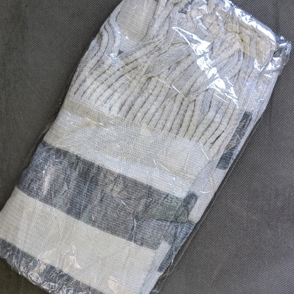 Chunky Oversized Soft Winter Wool Scarf w/Fringe - Picture 5 of 11